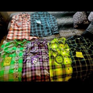 Dixxon Flannel and Bamboo Shirts (Women size Large)